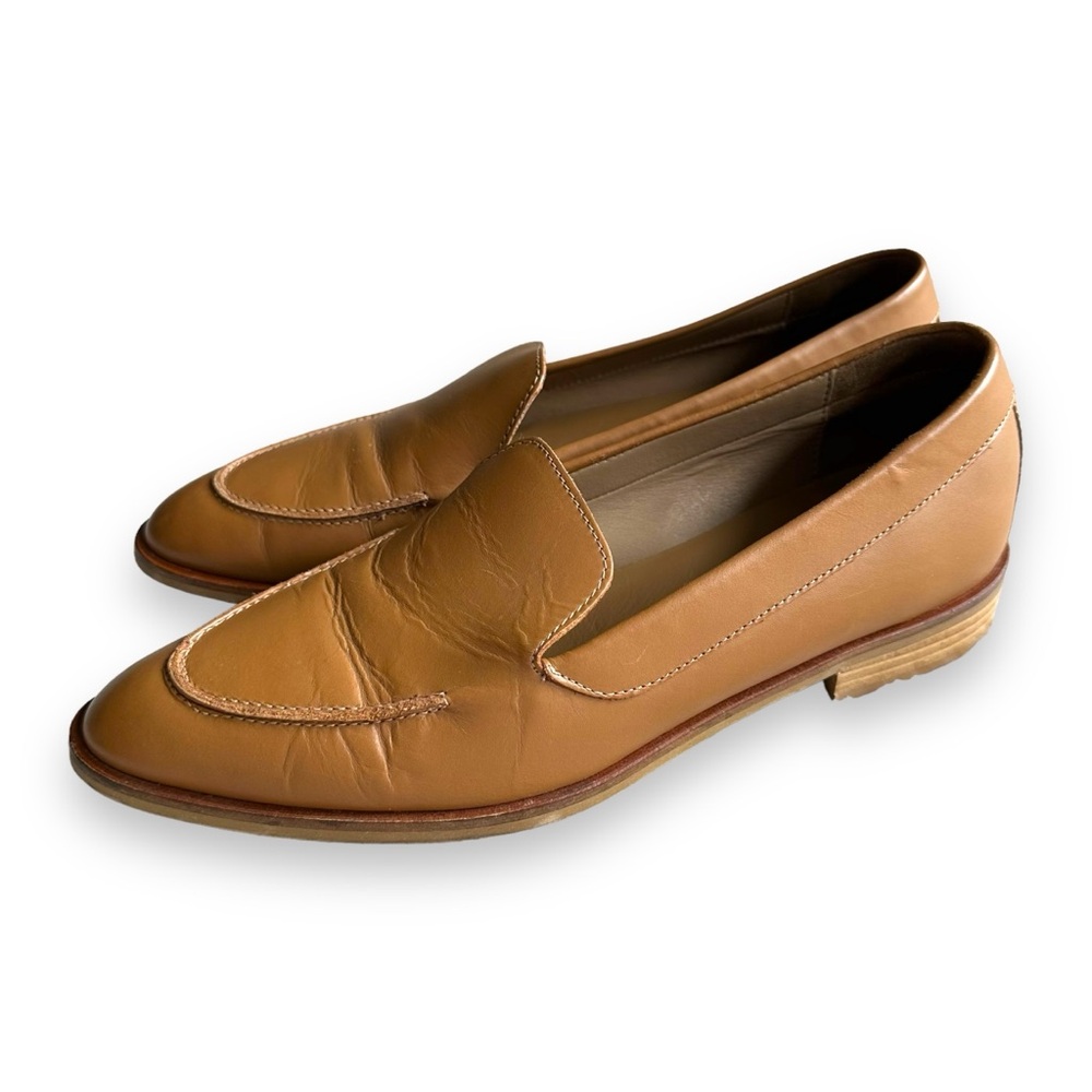 Everlane Camel The Modern Loafer Made in Italy Almond Toe Office Shoe Size 8.5 - Picture 7 of 14